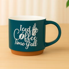 Iced Coffee Time Y’all Mug – Trendy Ceramic Cup for Coffee Lovers