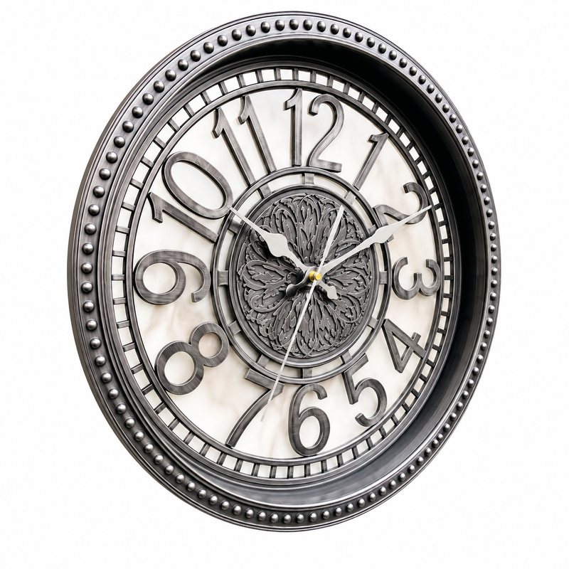 Heritage Retro Wall Clock – 15 Inch Plastic Frame