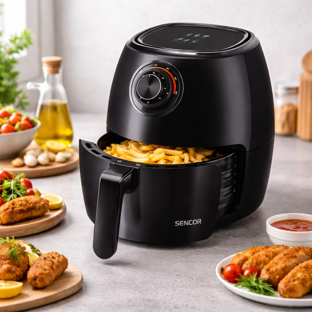 Sencor Vita Fryer – SFR 3130BK | 3.5L Oil-Free Air Fryer with 1300W High-Speed Air Circulation - Habitt