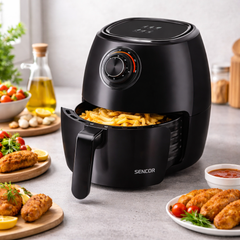 Sencor Vita Fryer – SFR 3130BK | 3.5L Oil-Free Air Fryer with 1300W High-Speed Air Circulation - Habitt