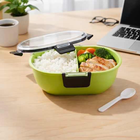 Bento Lunch Box Plastic (Oval)