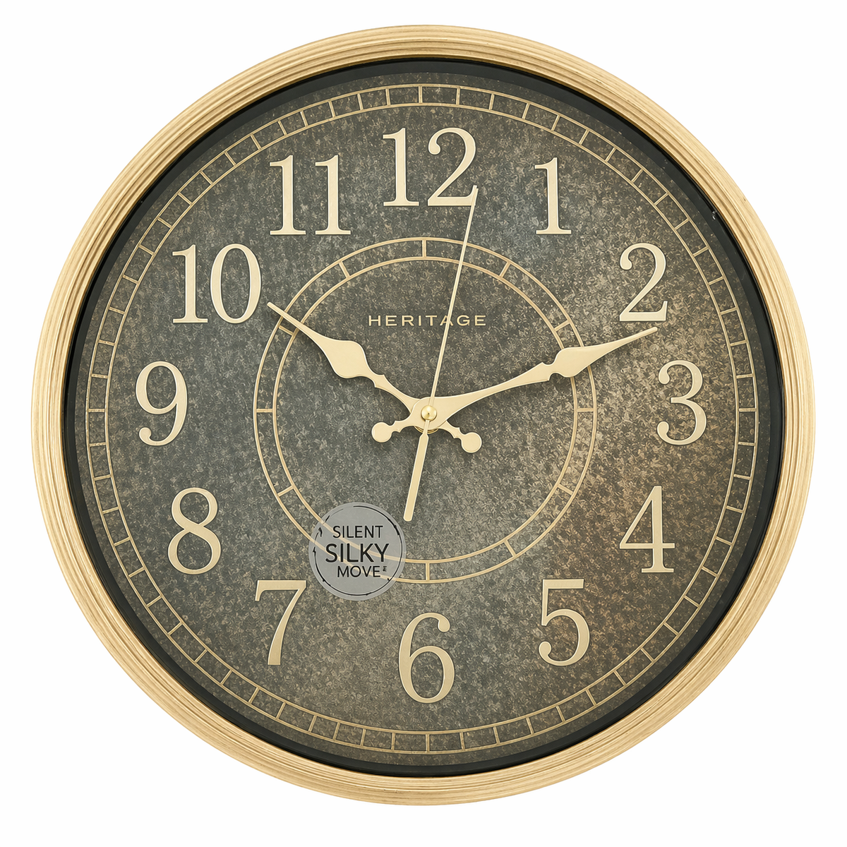 HERITAGE Wall Clock Momentum 15" – Vintage Antique Finish - Habitt