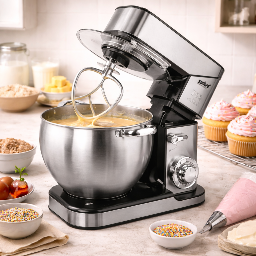Sanford Stand Mixer 2000W – 10 Liter Stainless Steel Bowl, Full