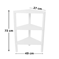 Max Corner Rack – 3-Tier Multipurpose Plastic Shelf for Home & Office Storage