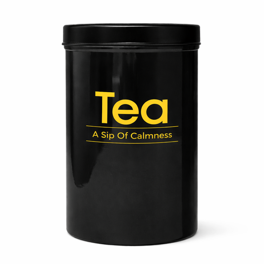 Kleeyo Black Tea Storage Jar with Lid – Multipurpose Container for Tea, Coffee, Sugar & Kitchen Spices - Habitt