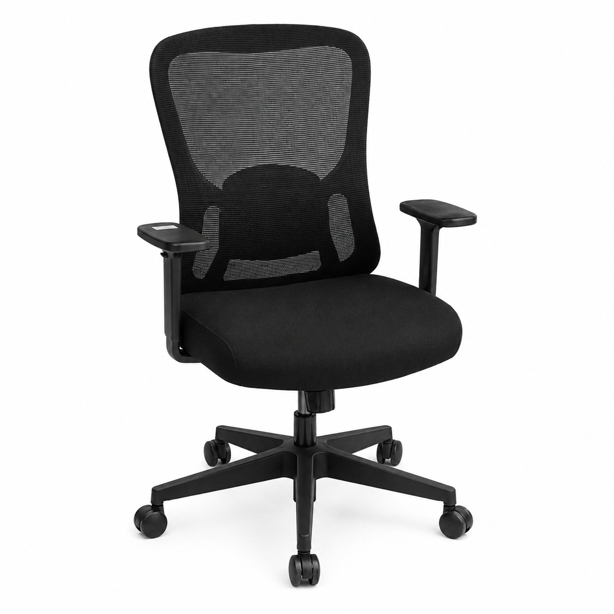 Dious Low-Back Black Ergonomic Mesh Office Chair – Breathable Executive Task Chair with Lumbar Support - Habitt