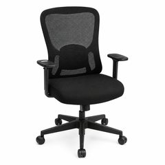 Dious Low-Back Black Ergonomic Mesh Office Chair – Breathable Executive Task Chair with Lumbar Support - Habitt