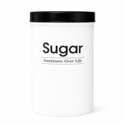Kleeyo White Spice Jar with Black Lid – Multipurpose Storage Container for Spice, Coffee, Sugar & Tea - Habitt