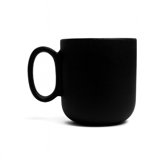 Matte Black Ceramic Mug – Minimalist Coffee & Tea Cup