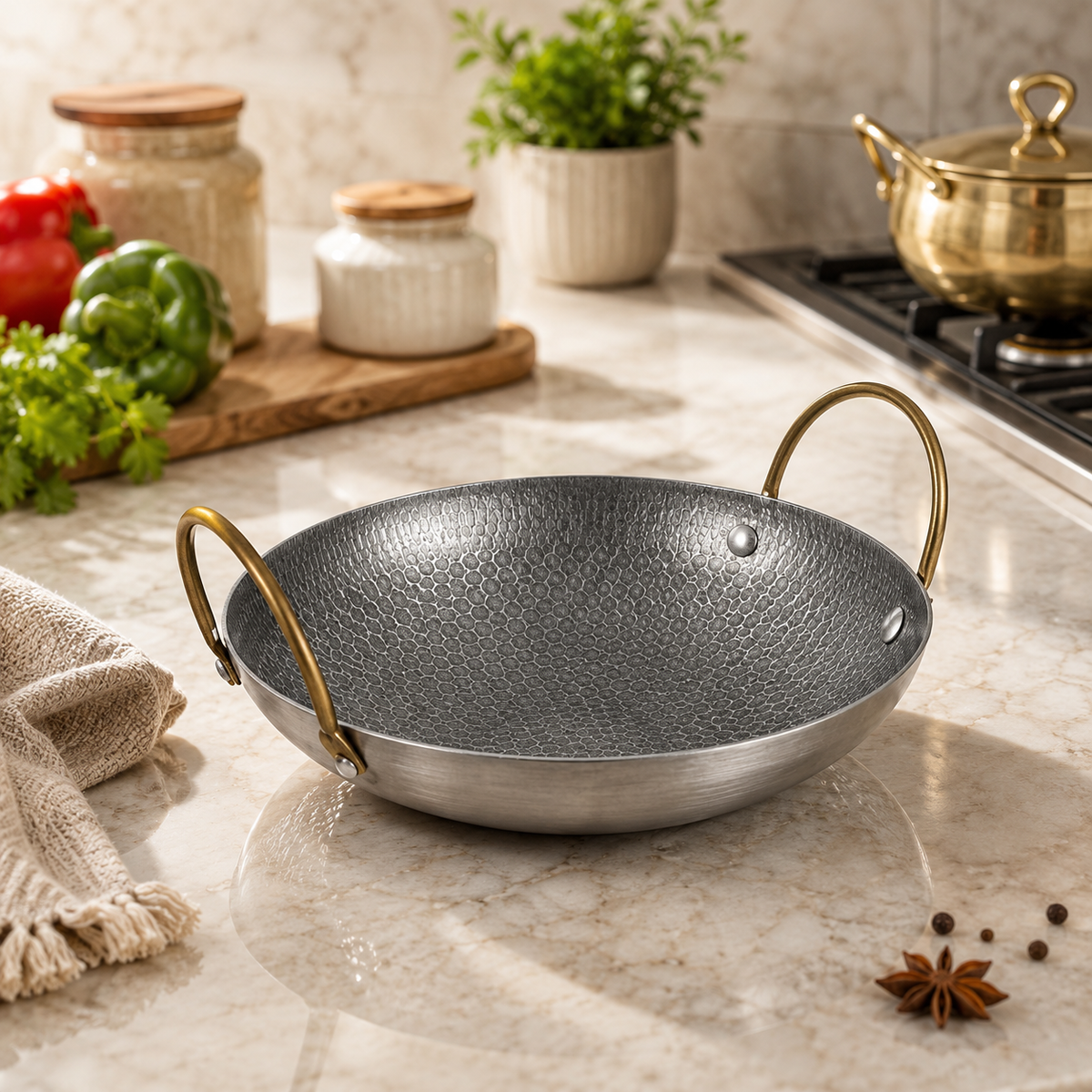 Honey Comb Laser Karahi