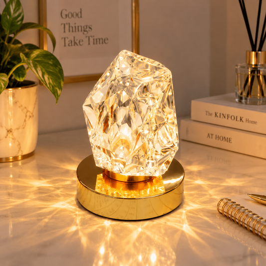 Crystal Lamp Geode – Elegant Decorative Table Lamp