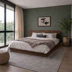 Zen King Size Bed – Minimalist Solid Wood Design - Habitt