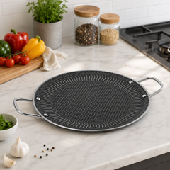 Stainless Steel BBQ Grill Plate – Honeycomb Style