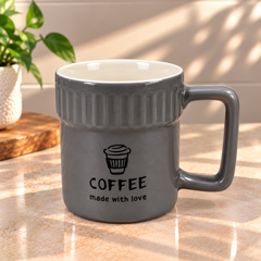 Textured Ceramic Coffee Mug