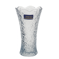 90 mm Crystal-Cut Glass Flower Vase – Premium Decorative Vase for Home, Office & Table Décor