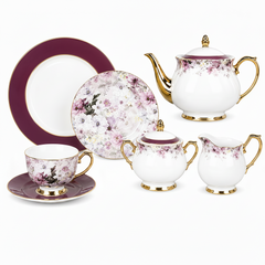 Royal 24-Piece Tea Set | Elegant Tea & Serving Collection