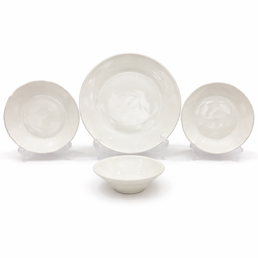 Classic White 24-Piece Dinner Set for 6 Persons – Elegant Everyday Tableware Collection