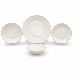 6 Person (24pcs)Classic White Dinner Set – Elegant Everyday Tableware Collection
