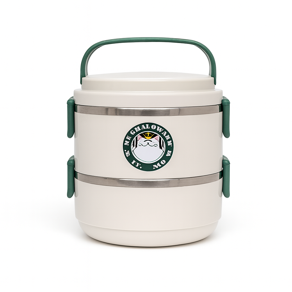 2-Layer Insulated Lunch Box – Portable Food Storage Container