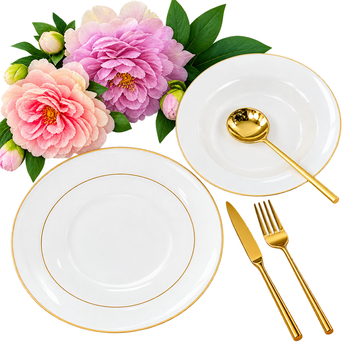 18 PCS Premium Dinner Plate Set – Complete Tableware Collection for Elegant Dining