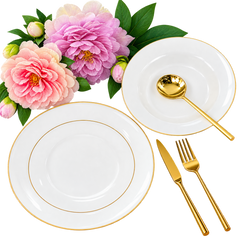 18 PCS Premium Dinner Plate Set – Complete Tableware Collection for Elegant Dining