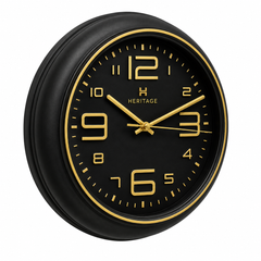 Heritage Titan Wall Clock – 10.75 Inch Plastic Frame