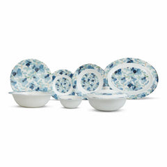 Sea of Blue Dinner Set – Coastal Florals with Fresh, Timeless Elegance (22 / 30 / 43 PCS)