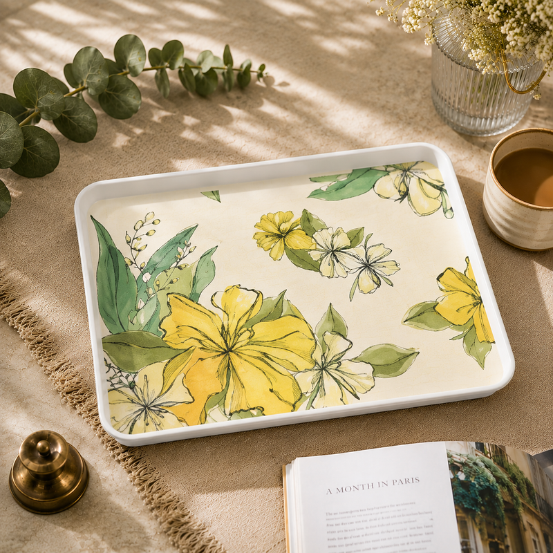 Sunflora Melamine Serving Tray 36 c
