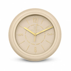 Heritage Wall Clock CLK-035G – 15" Beige & Gold