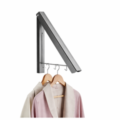 Imperial Retractable Clothes Rack – Wall Mounted Folding Drying Hanger for Indoor & Outdoor Use - Habitt