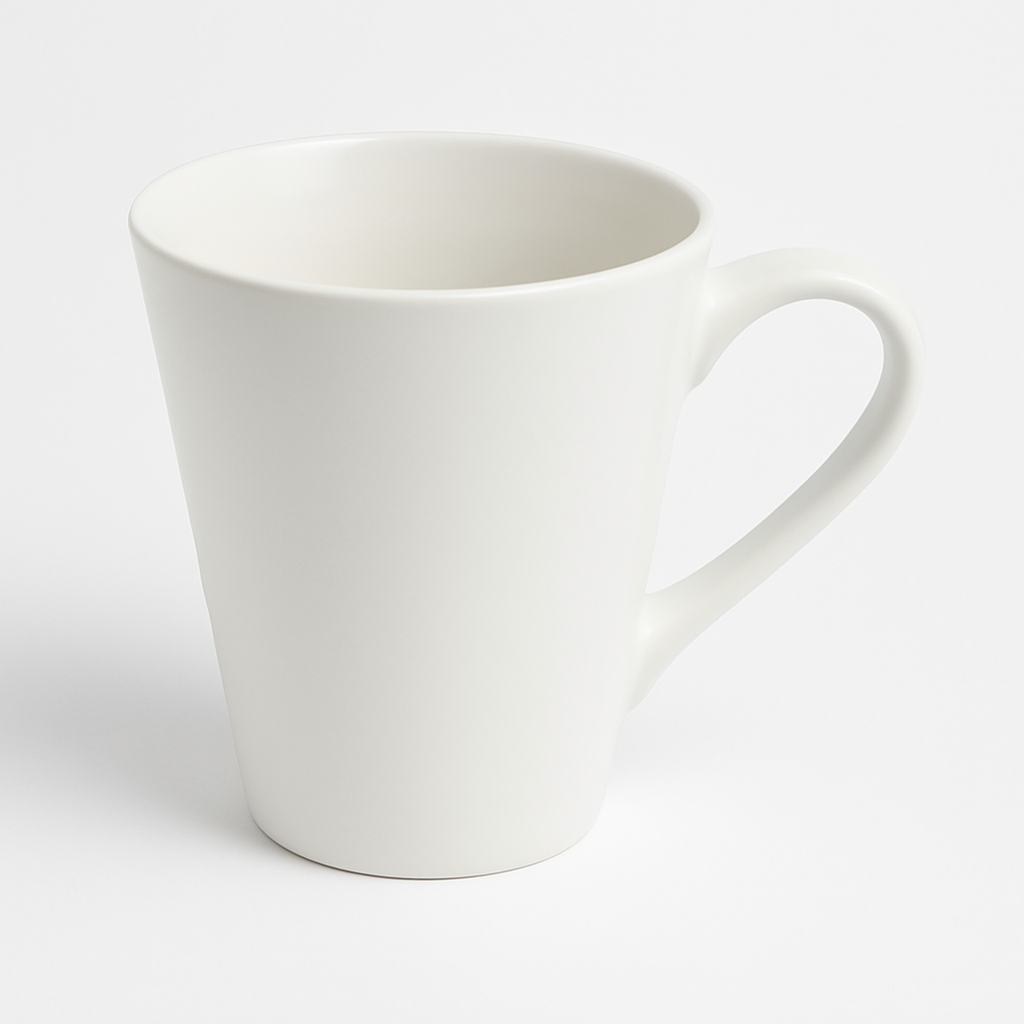 Matte White Ceramic Mug – Minimalist Coffee & Tea Cup