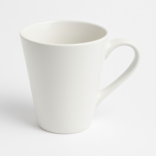 Matte White Ceramic Mug – Minimalist Coffee & Tea Cup