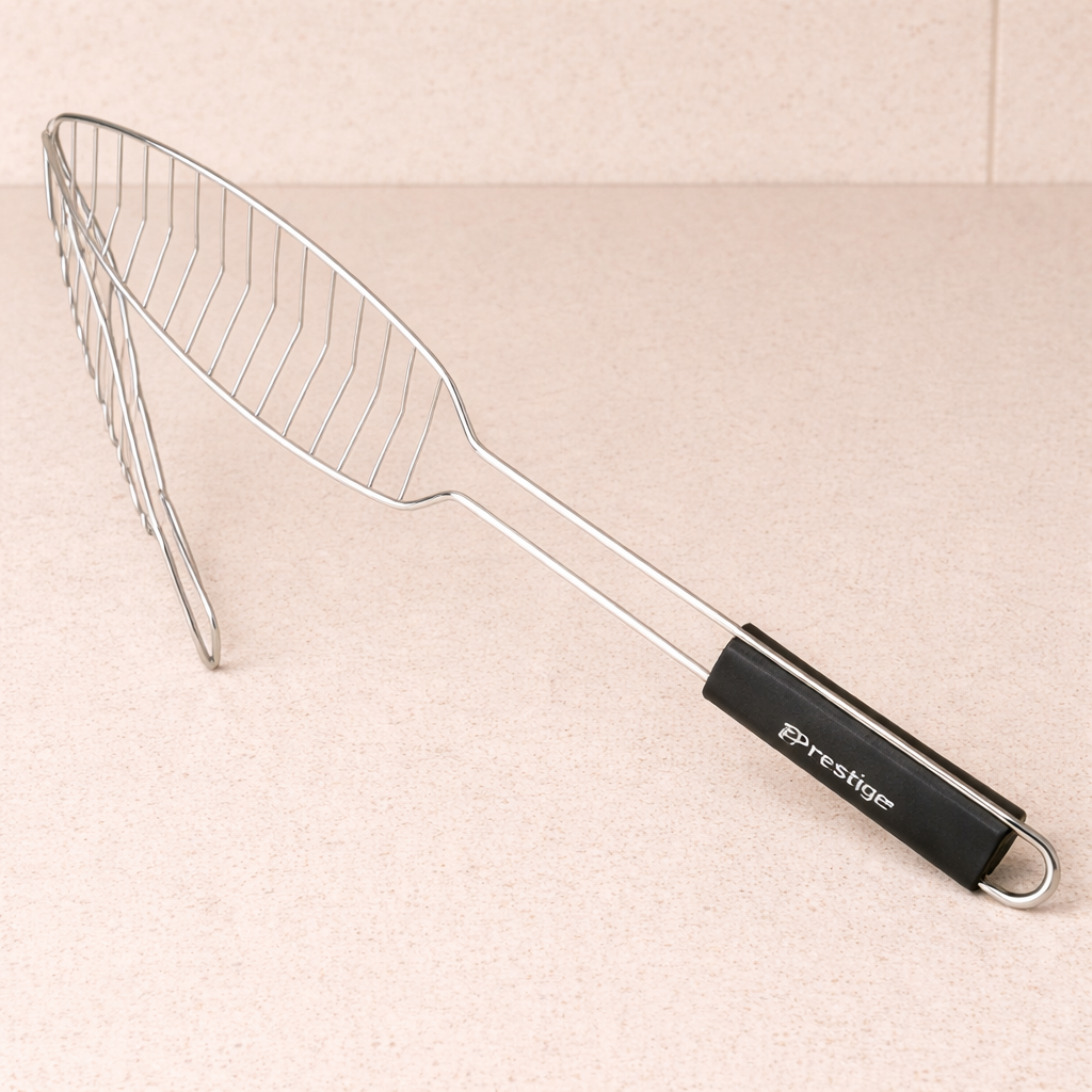 Prestige BBQ Fish Grill – Stainless Steel Grilling Tool