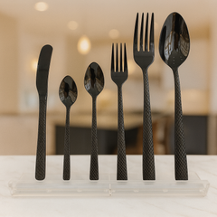 Textured Stainless Steel Spoon & Cutlery Set