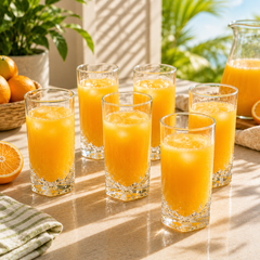 Premium Faceted Tumbler Glass 300 ml – Elegant Everyday Glass for Water, Juice & Soft Drinks