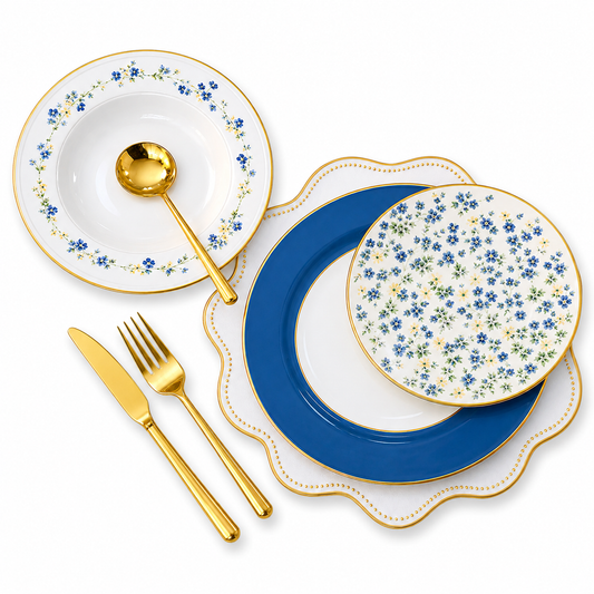 18 PCS Premium Plate Set – Elegant Dining Tableware Collection