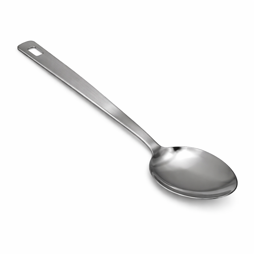 Stainless Steel Serving Rice Spoon – Heavy Duty Long Handle Kitchen Serving Spoon - Habitt