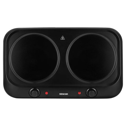 Sencor SCP 2263BK Double Infrared Cooking Plate – 2400W Glass Ceramic Electric Hot Plate with Dual Temperature Control