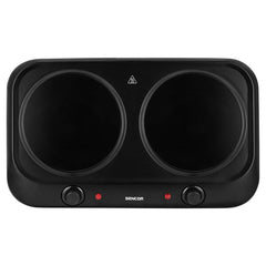 Sencor SCP 2263BK Double Infrared Cooking Plate – 2400W Glass Ceramic Electric Hot Plate with Dual Temperature Control