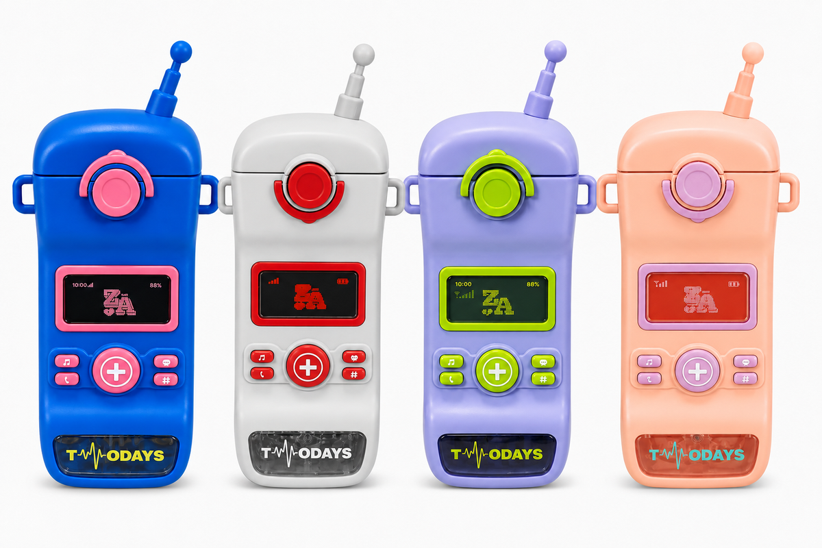 Kids Walkie Talkie Design Water Bottle – Assorted Colors