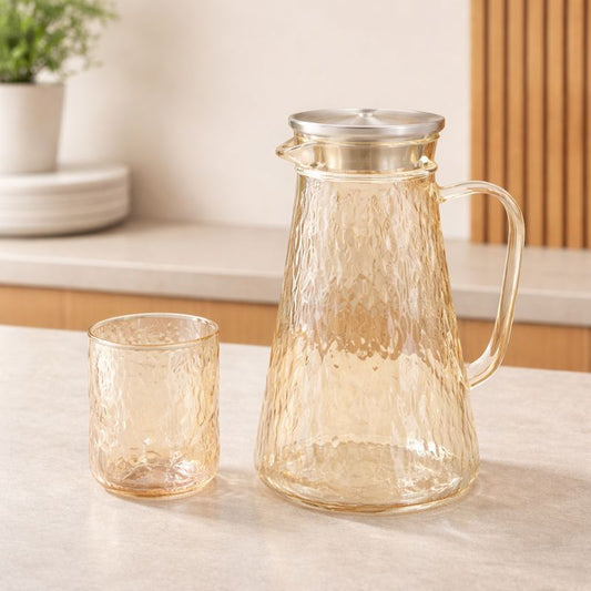 Beverage Set – 7Pcs Glass Jug & Tumblers