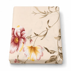 Bright Florals Double Bed Sheet (96 × 102 inches)