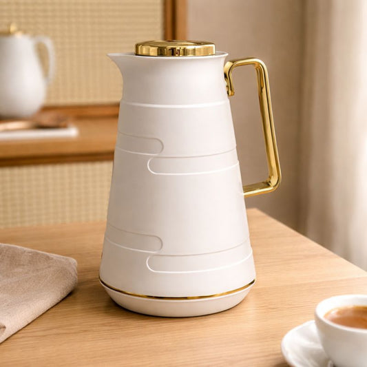 Premium Vacuum Flask 1 LTR – Insulated Thermos ( White, Grey, Black) - Habitt