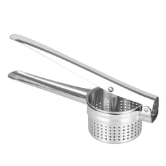 Stainless Steel Potato & Fruit Press – Heavy-Duty Manual Masher for Potatoes, Tomatoes, Pomegranate & Soft Fruits
