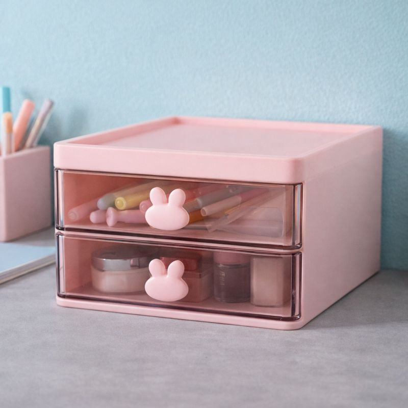 Layered Drawer Organizer – Multi-Layer Storage Box for Makeup & Access