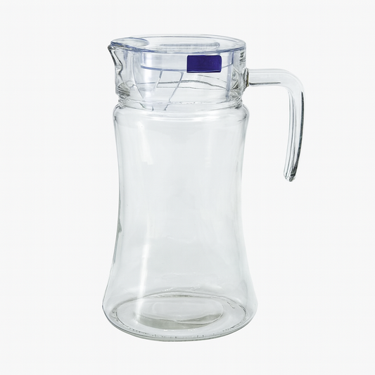 Curved Clear Glass Jug – 1 Piece (1380 mL)
