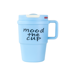 1200 ml Vacuum “Mood The Cup” – Large Insulated Travel Mug with Handle | Hot &amp; Cold Beverage Flask in Black, Green, Blue & Pink