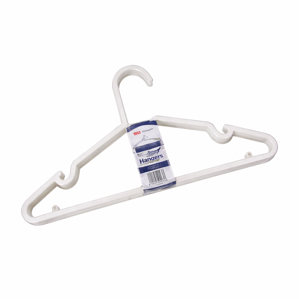 Smart Plastic Clothes Hanger Set (6 Pcs) – Durable Anti-Slip Wardrobe Hangers for Home Organization - Habitt
