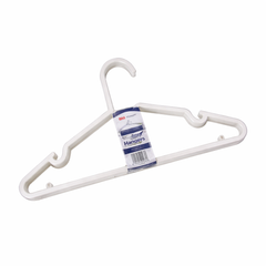 Smart Plastic Clothes Hanger Set (6 Pcs) – Durable Anti-Slip Wardrobe Hangers for Home Organization - Habitt