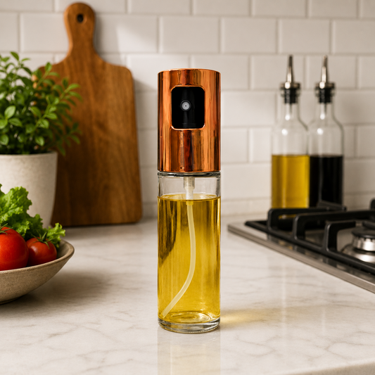 Premium Copper Oil Spray Bottle – Olive Oil Mister for Kitchen Cooking - Habitt